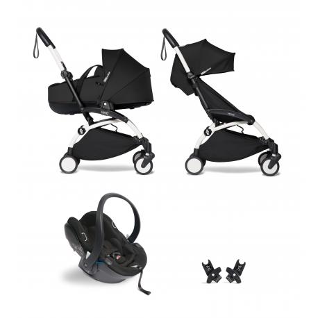 YOYO2 Trio Bassinet blanco Black.