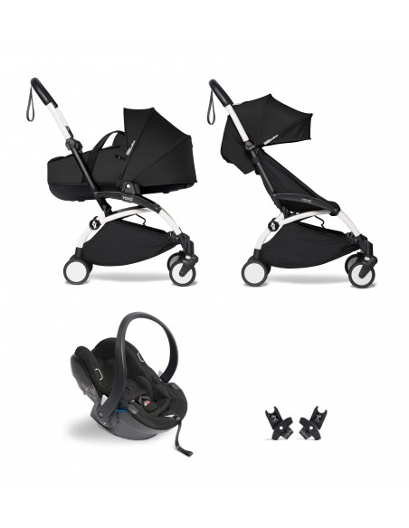 YOYO2 Trio Bassinet blanco Black.