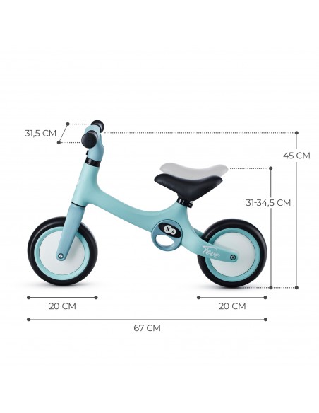 Kinderkraft bicicleta TOVE Summer Mint.