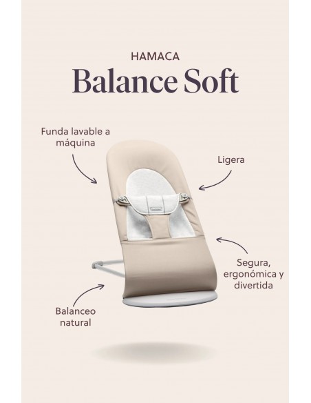 Hamaca Balance Soft rosa gris claro