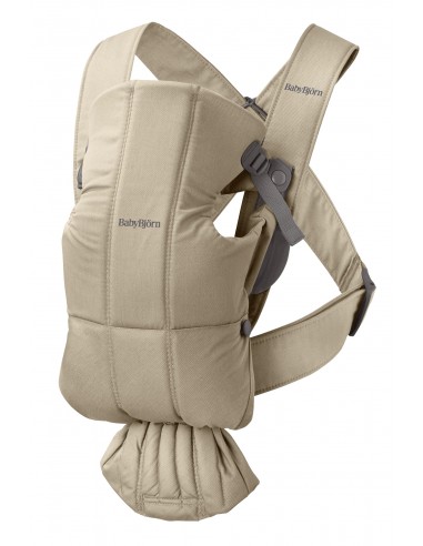 Mochila Porta Bebé Mini woven beige