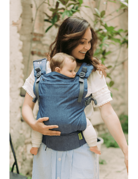 Mochila Portabebé Boba X Chambray.