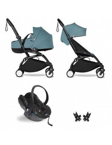 YOYO3 Trio Bassinet Negro Aqua