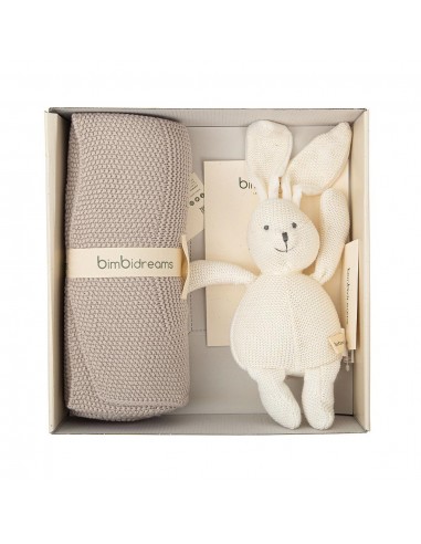 BimbiDreams Caja manta tricot peluche gr